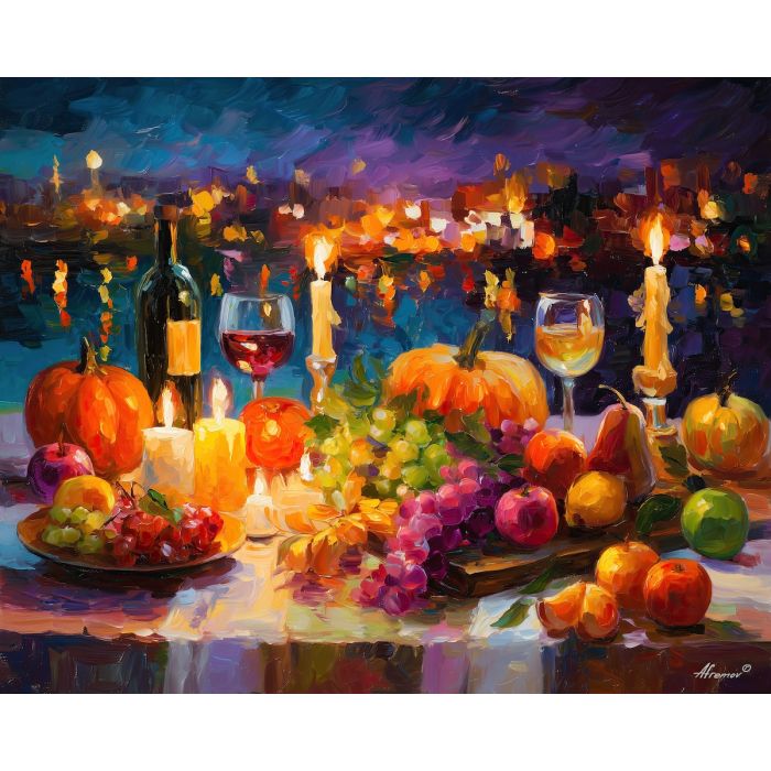 CANDLELIT AUTUMN TABLE