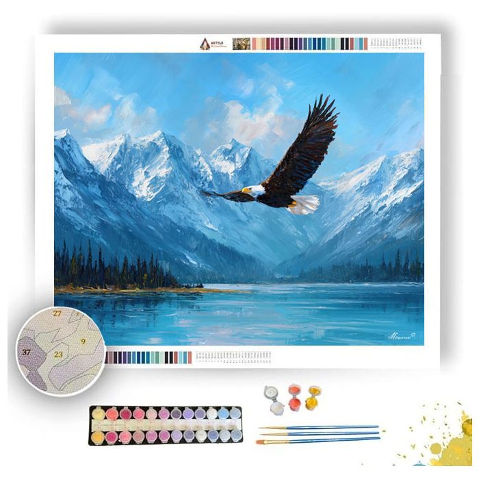 BALD EAGLE FLIGHT - Paint by Numbers Full Kit