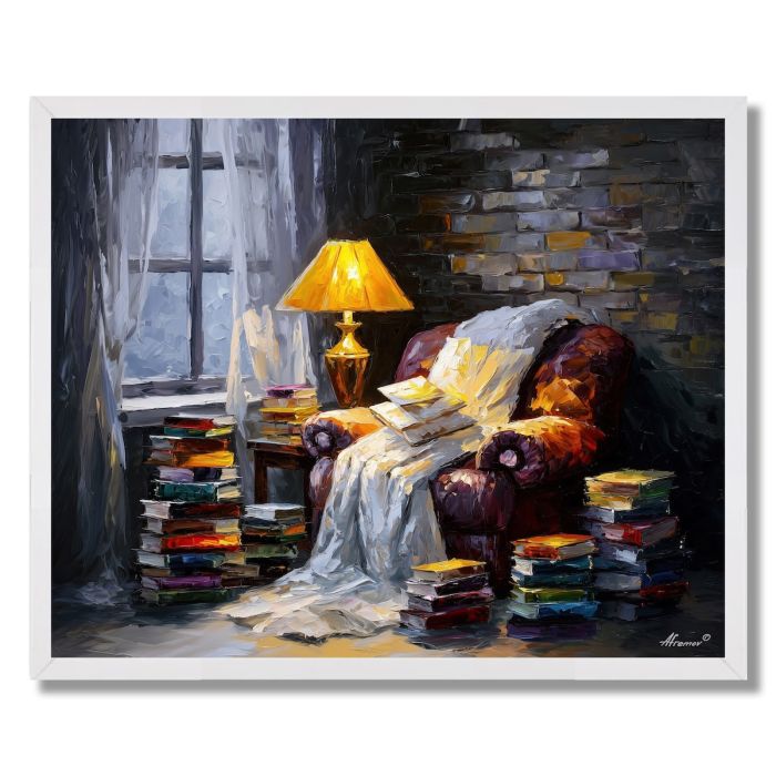 COZY READING NOOK - FRAMED