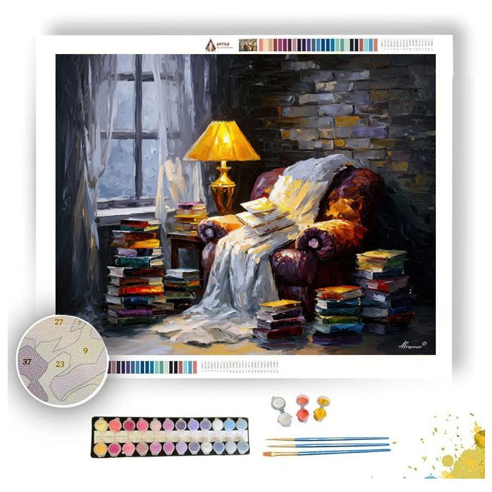 COZY READING NOOK - Paint by Numbers Full Kit