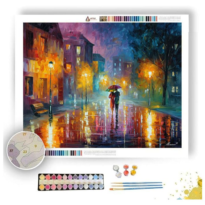 GENTLE RAINFALL - Paint by Numbers Full Kit