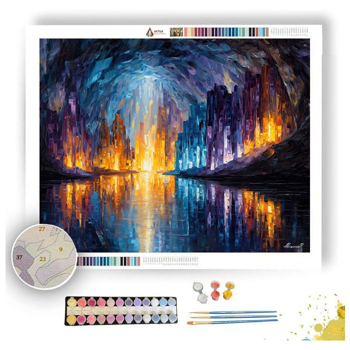 CRYSTAL CAVE WONDER - Paint by Numbers Full Kit