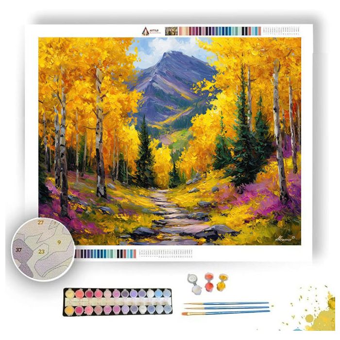 ASPEN AUTUMN TRAIL - Paint by Numbers Full Kit