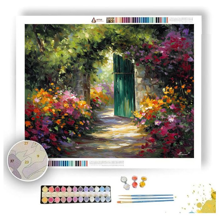 SECRET GARDEN GATE - Paint by Numbers Full Kit