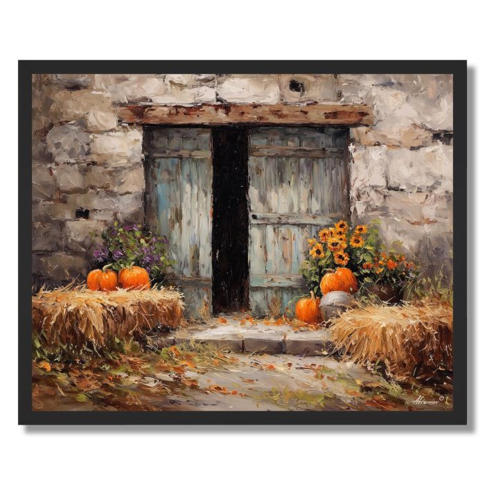 RUSTIC BARN DOOR - FRAMED