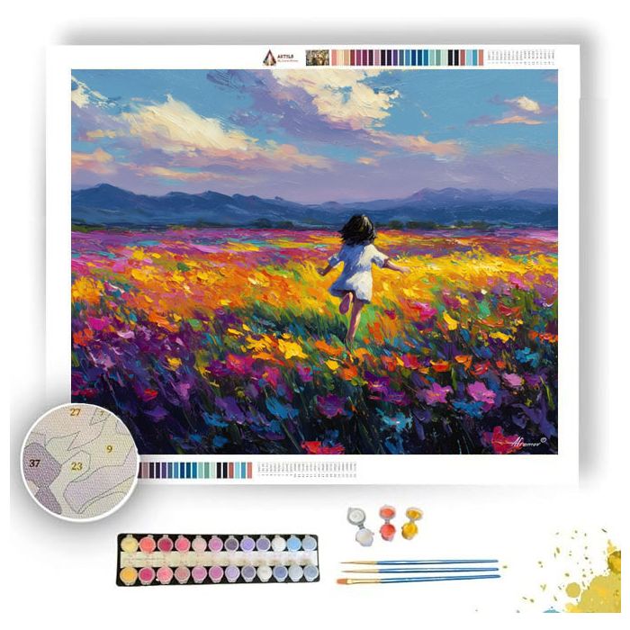 WILDFLOWER HORIZON - Paint by Numbers Full Kit