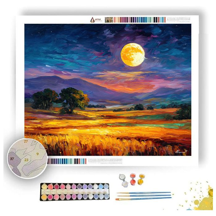 HARVEST MOON GLOW - Paint by Numbers Full Kit