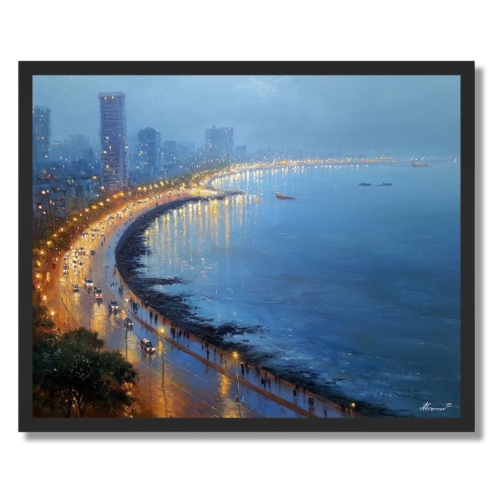 MUMBAI MARINE DRIVE - FRAMED