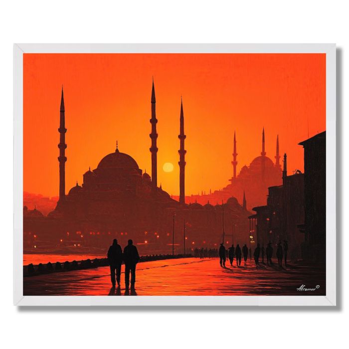 ISTANBUL EVENING CALL - FRAMED
