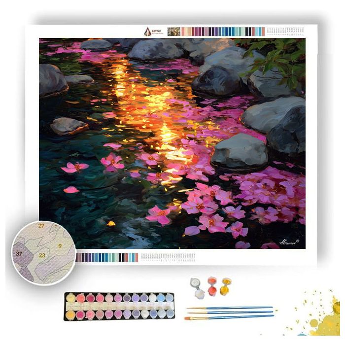 JAPAN SPRING STREAM - Paint by Numbers Full Kit