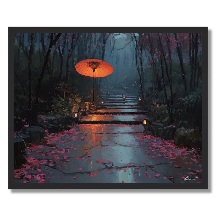 JAPANESE RAIN PATH - FRAMED