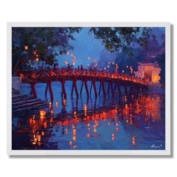 HANOI BRIDGE GLOW - FRAMED