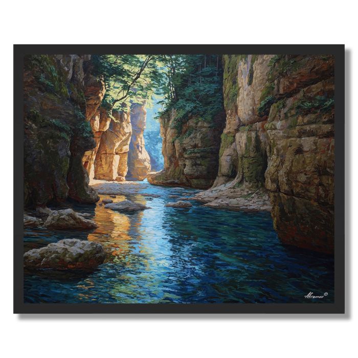 CHINESE RIVER GORGE - FRAMED