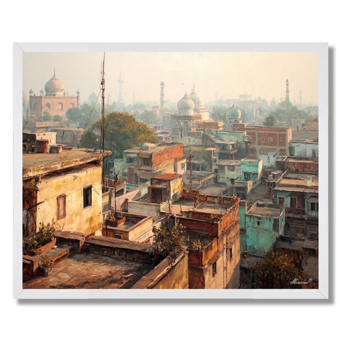 DELHI OLD CITY EVENING - FRAMED