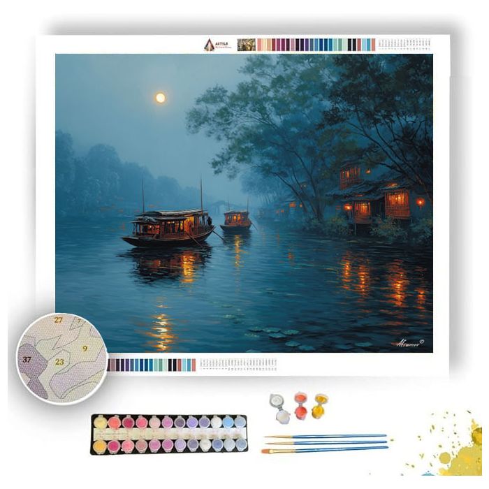 CHINESE RIVER PEARL - Paint by Numbers Full Kit
