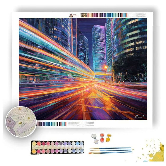 HONG KONG SKYBRIDGE - Paint by Numbers Full Kit