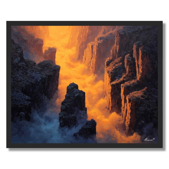 CHINESE GORGE LIGHT - FRAMED