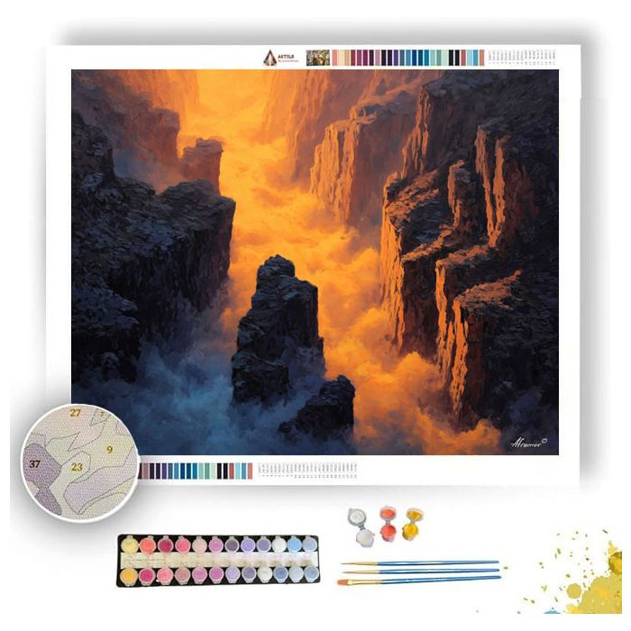 CHINESE GORGE LIGHT - Paint by Numbers Full Kit