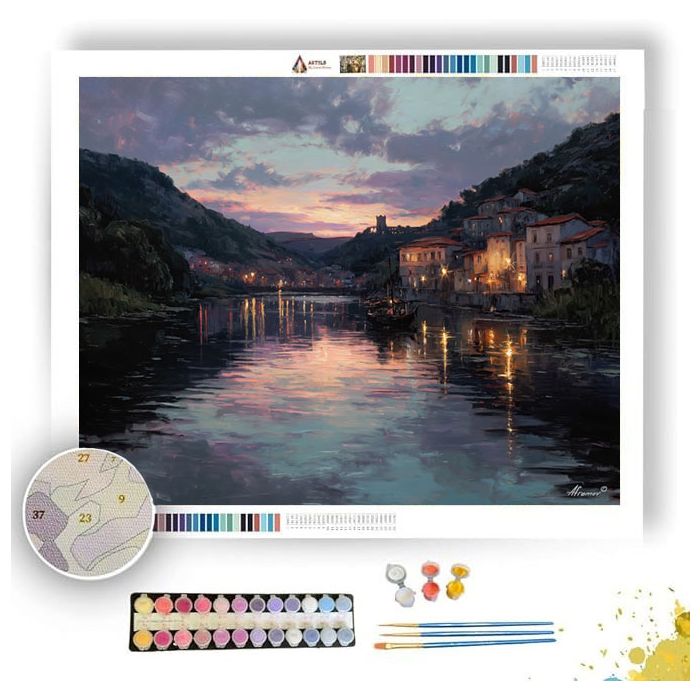 PORTUGUESE RIVER SONG - Paint by Numbers Full Kit