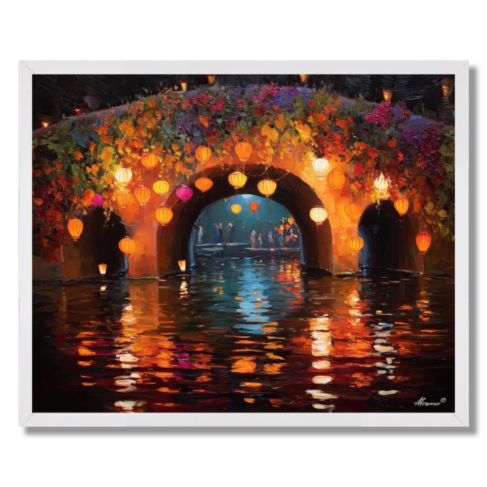 VIETNAMESE FESTIVAL BRIDGE - FRAMED