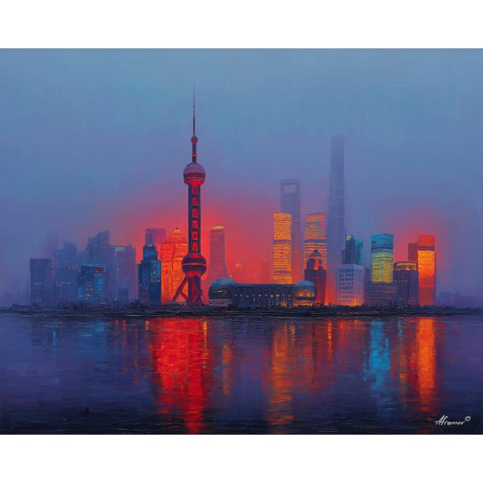 SHANGHAI EVENING SKYLINE