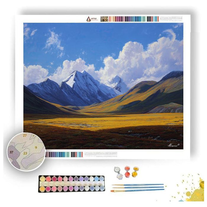 TIBETAN VALLEY SKY - Paint by Numbers Full Kit
