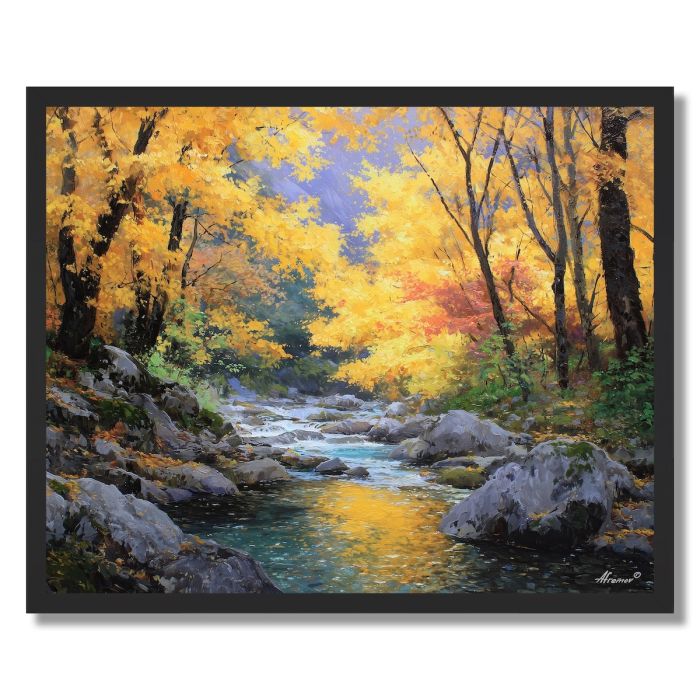 KOREAN AUTUMN STREAM - FRAMED