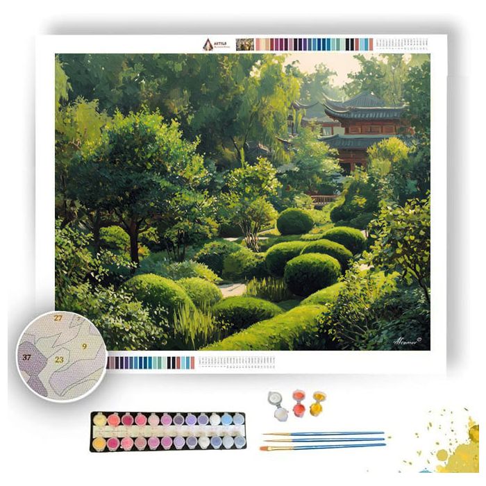 CHINESE TEA GARDEN - Paint by Numbers Full Kit