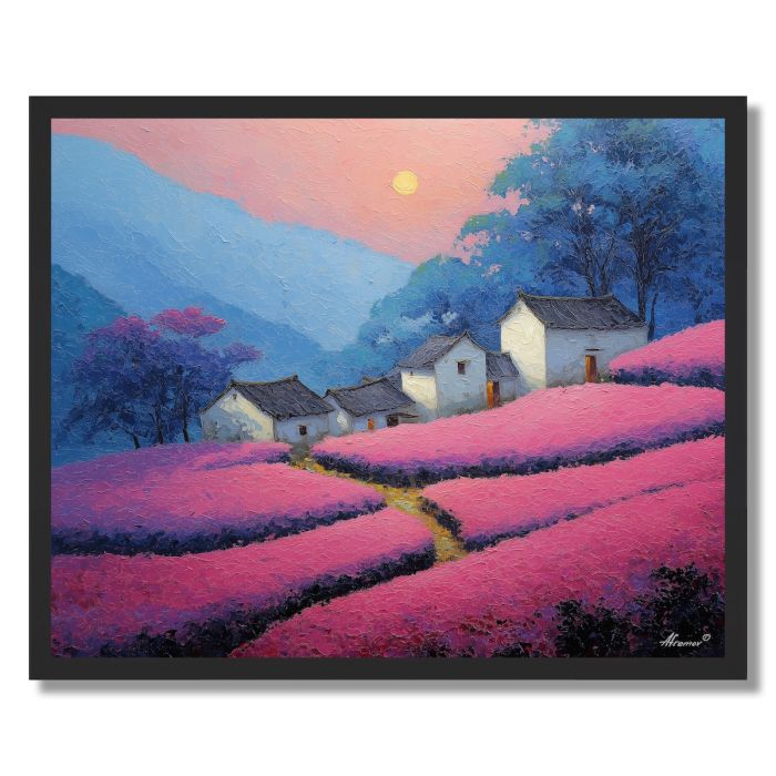 CHINESE HILLSIDE LIGHT - FRAMED