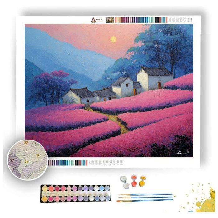 CHINESE HILLSIDE LIGHT - Paint by Numbers Full Kit
