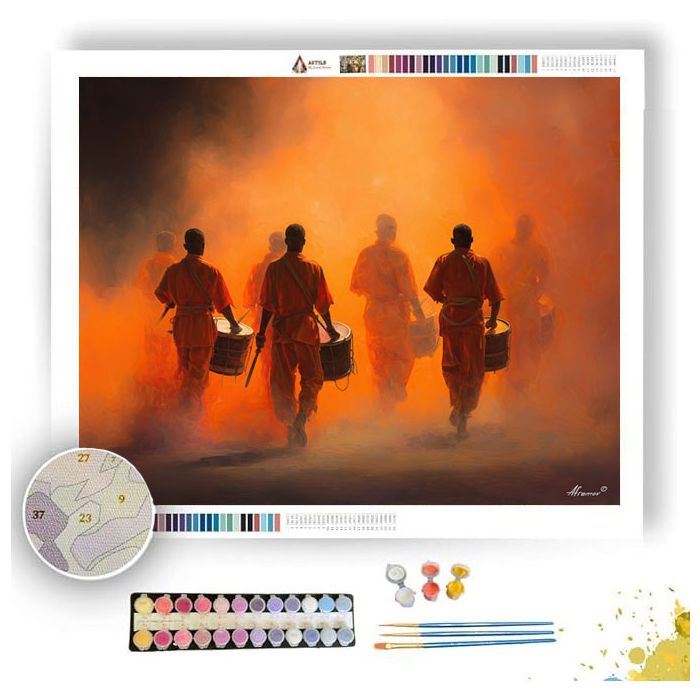 THAI STREET PARADE - Paint by Numbers Full Kit