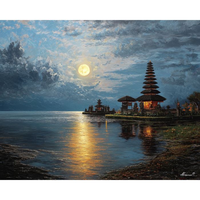 BALI TEMPLE MOON