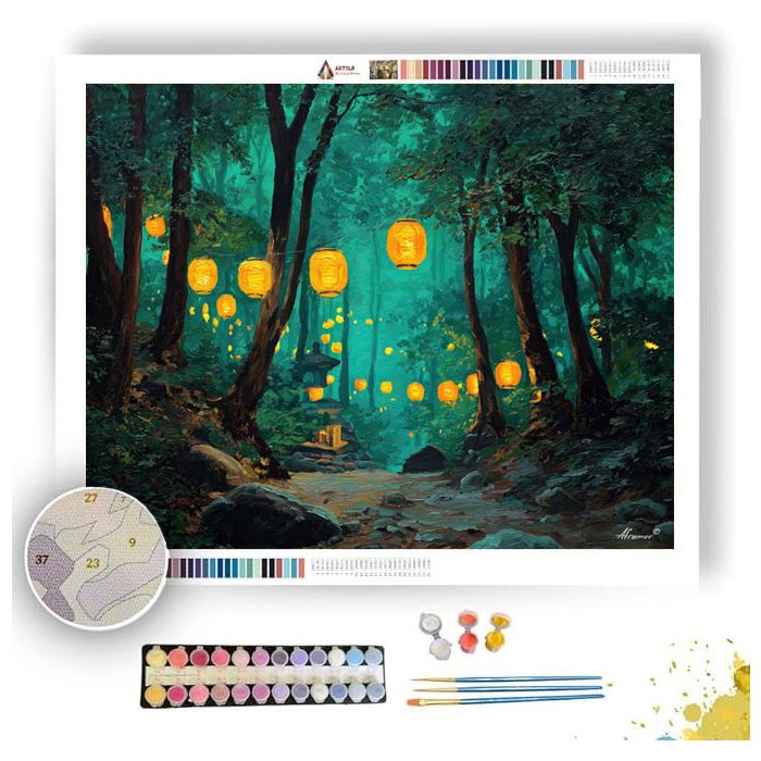 KOREAN FOREST SUN - Paint by Numbers Full Kit