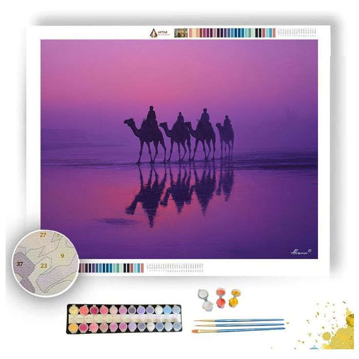 INDIAN DESERT TWILIGHT - Paint by Numbers Full Kit