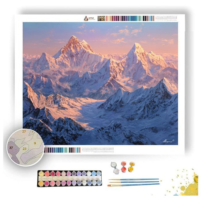 NEPAL RIDGE SUNRISE - Paint by Numbers Full Kit