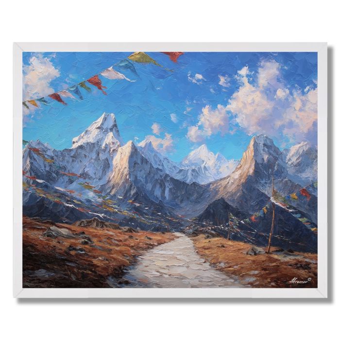 TIBETAN CLOUD ROAD - FRAMED
