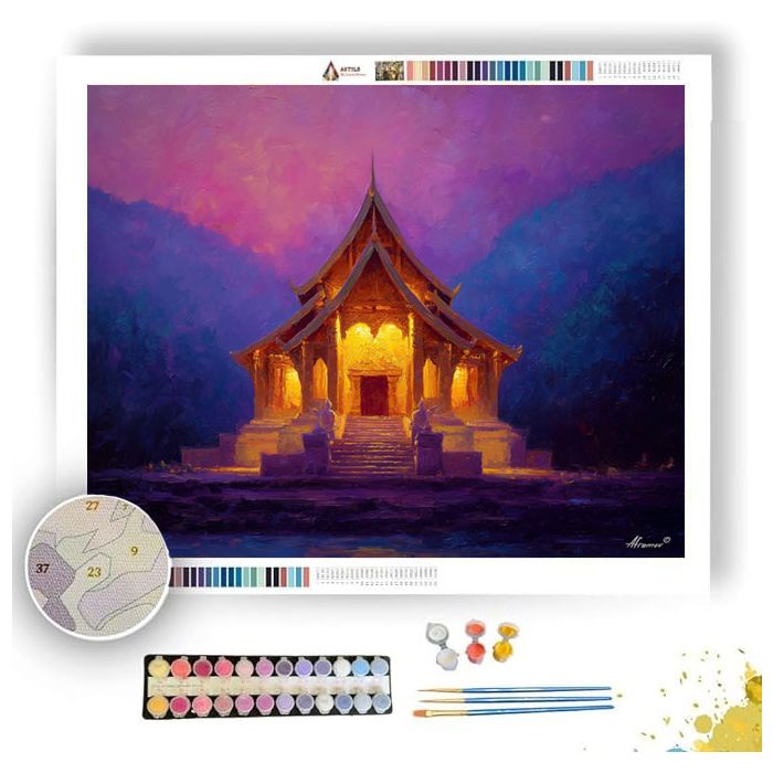 THAI HILL TEMPLE - Paint by Numbers Full Kit