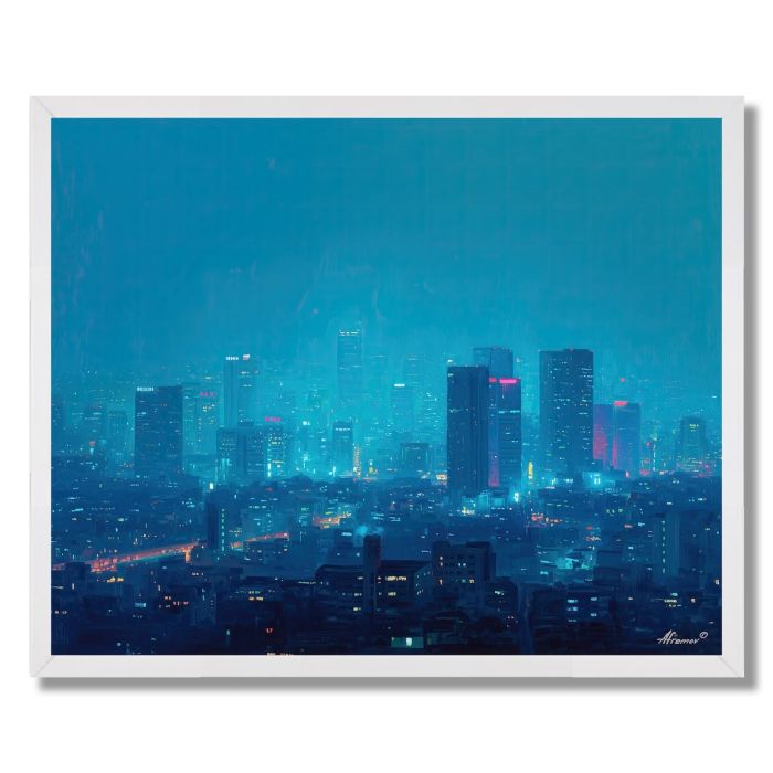 SEOUL CITY SKY - FRAMED