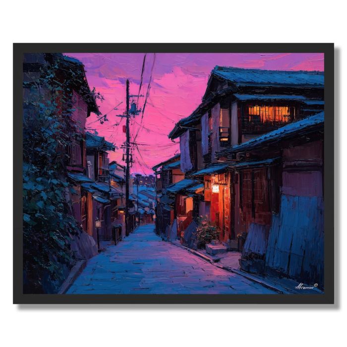 KYOTO LANTERN STREET - FRAMED