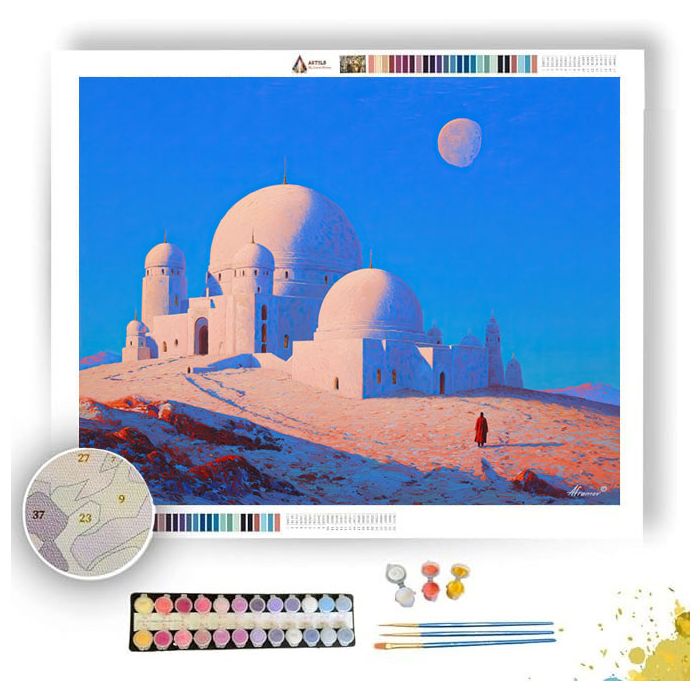 CHINESE MOON TEMPLE - Paint by Numbers Full Kit