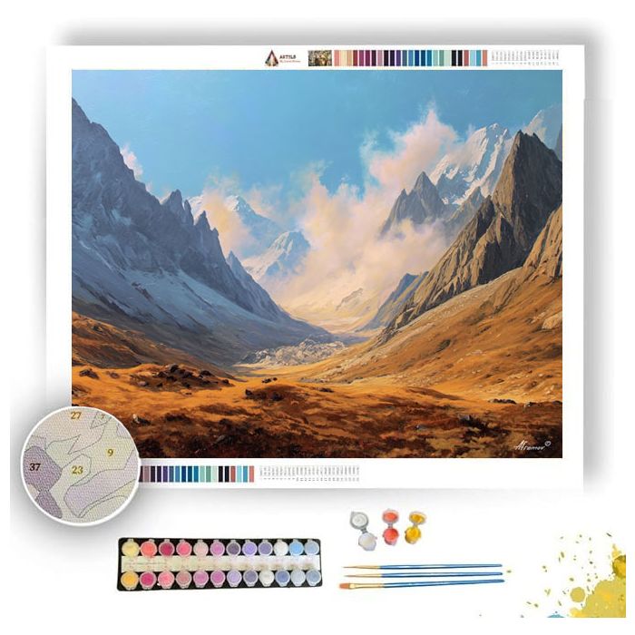 PAKISTAN VALLEY SKY - Paint by Numbers Full Kit