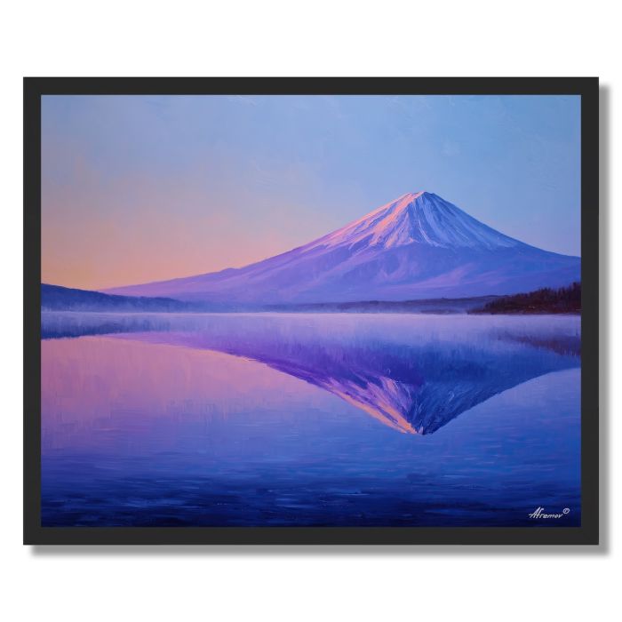 LAKE FUJI MIRROR - FRAMED