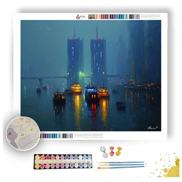 CHONGQING RIVER LIGHT - Paint by Numbers Full Kit