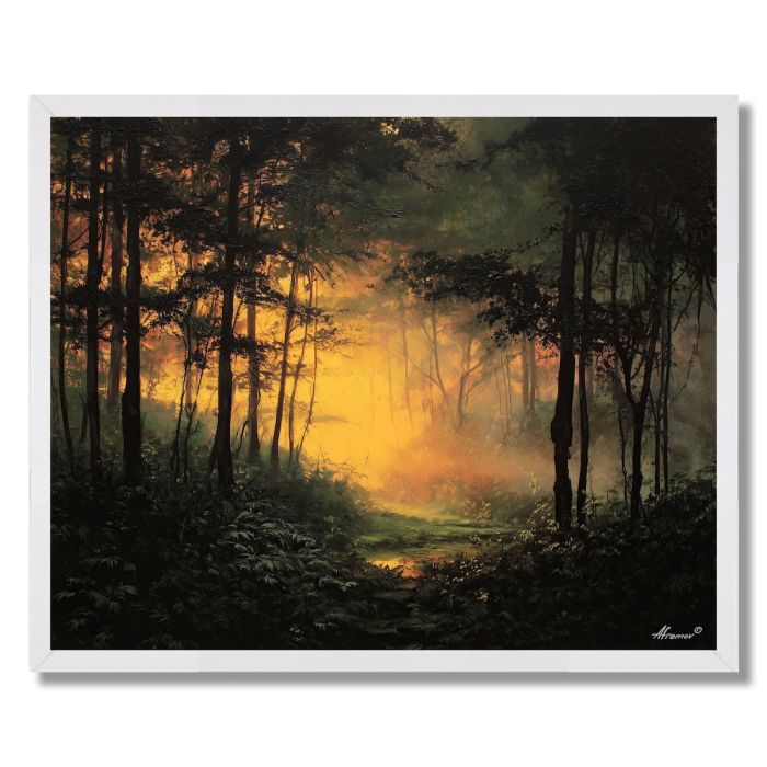INDIAN FOREST LIGHT - FRAMED