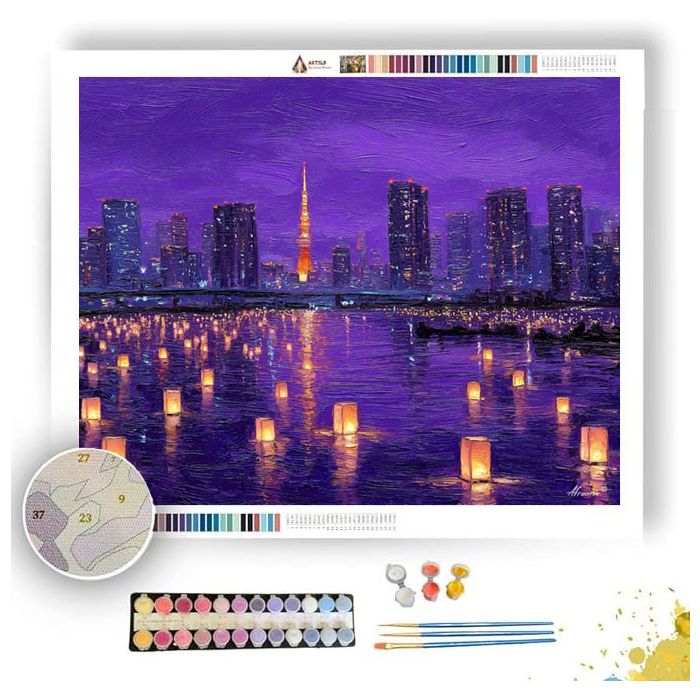 TOKYO MIDNIGHT PARADE - Paint by Numbers Full Kit