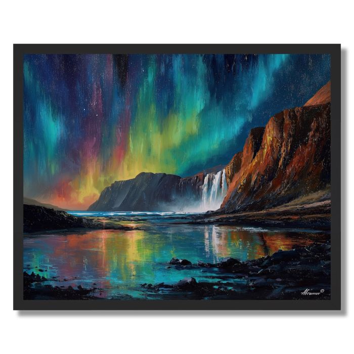ICELAND COAST GLOW - FRAMED