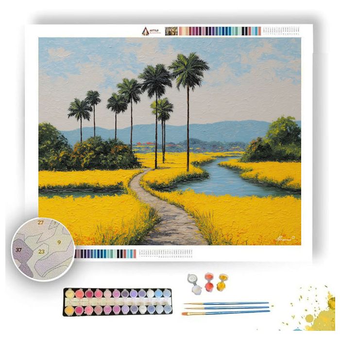 VIETNAM SUN ROAD - Paint by Numbers Full Kit