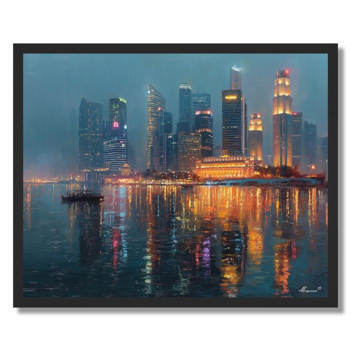 SINGAPORE RAINLIGHT - FRAMED