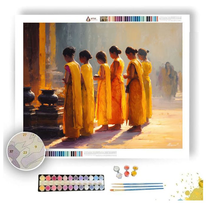 THAI GOLD FESTIVAL - Paint by Numbers Full Kit