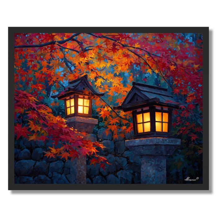 KYOTO EVENING GARDEN - FRAMED